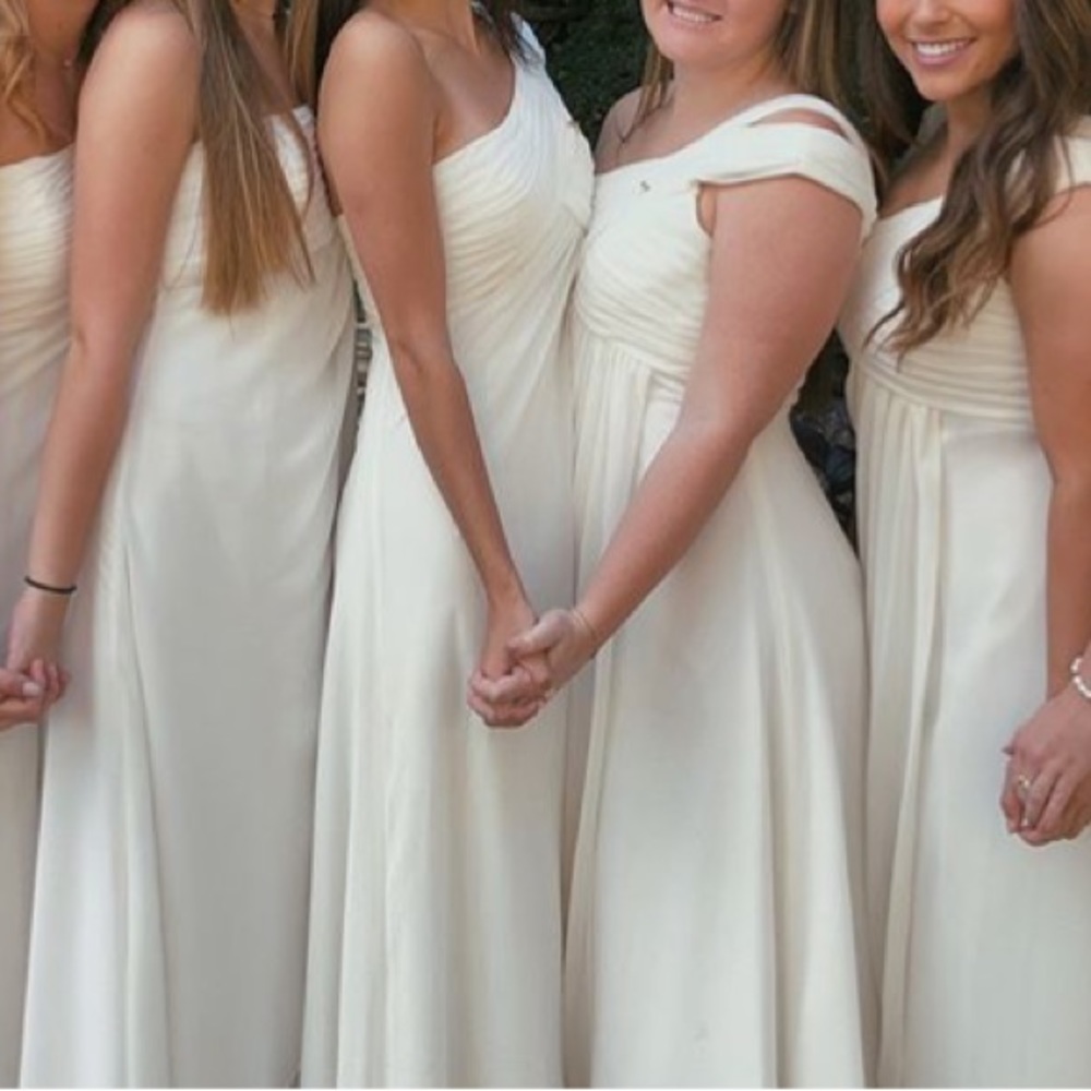 Long White Mori Lee Dress
